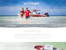 Tablet Screenshot of conceptboats.com